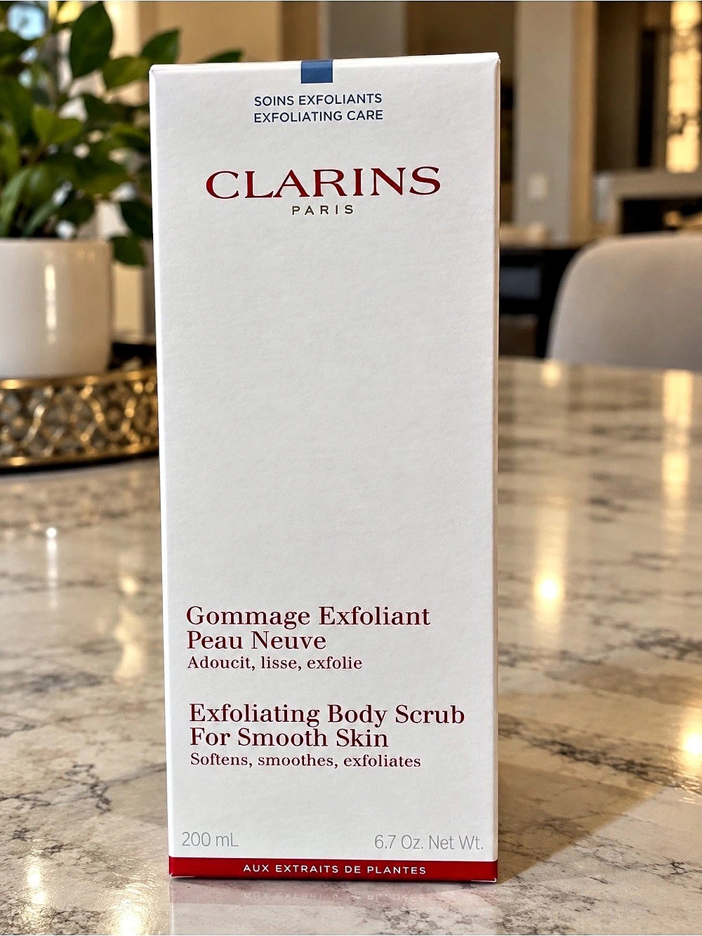 Clarins Exfoliating Body Scrub For Smooth Skin 200 mL NWT